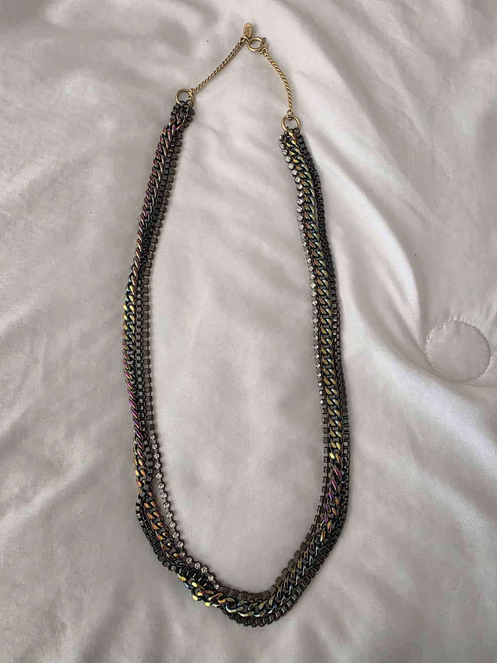 Multistrand Iridescent Chain Necklace By JUICY COUTURE - Women's Fashion Jewelry